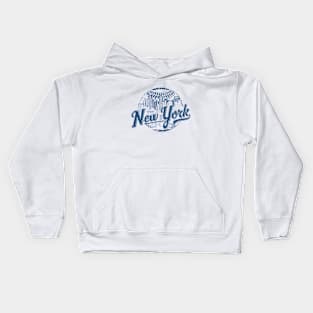 Baseball Newyork skyline The iconic buildings and cityscape Kids Hoodie